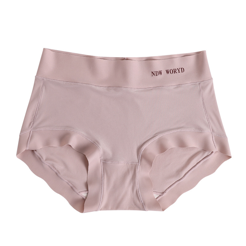 Verano nueva nube de piel desnuda sensación ligeramente cepillado sin costuras cintura media de las mujeres entrepierna agradable a la piel cómoda ropa interior de vaina transpirable