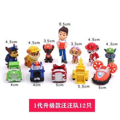 狗狗队长蛋糕装饰摆件网红卡通儿童男孩狗狗生日插牌烘焙装扮插件|undefined