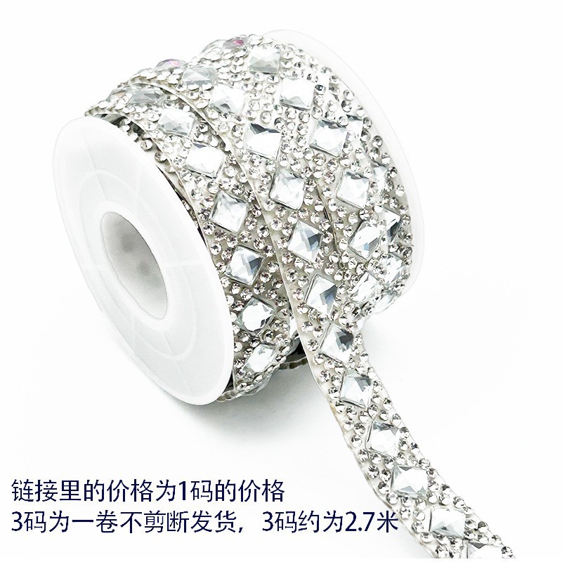 Fabricantes de vidrio caliente de diamante de agua pegamento de volta diamante de agua diamante de joyería diamante larga DIY accesorios de ropa diamante