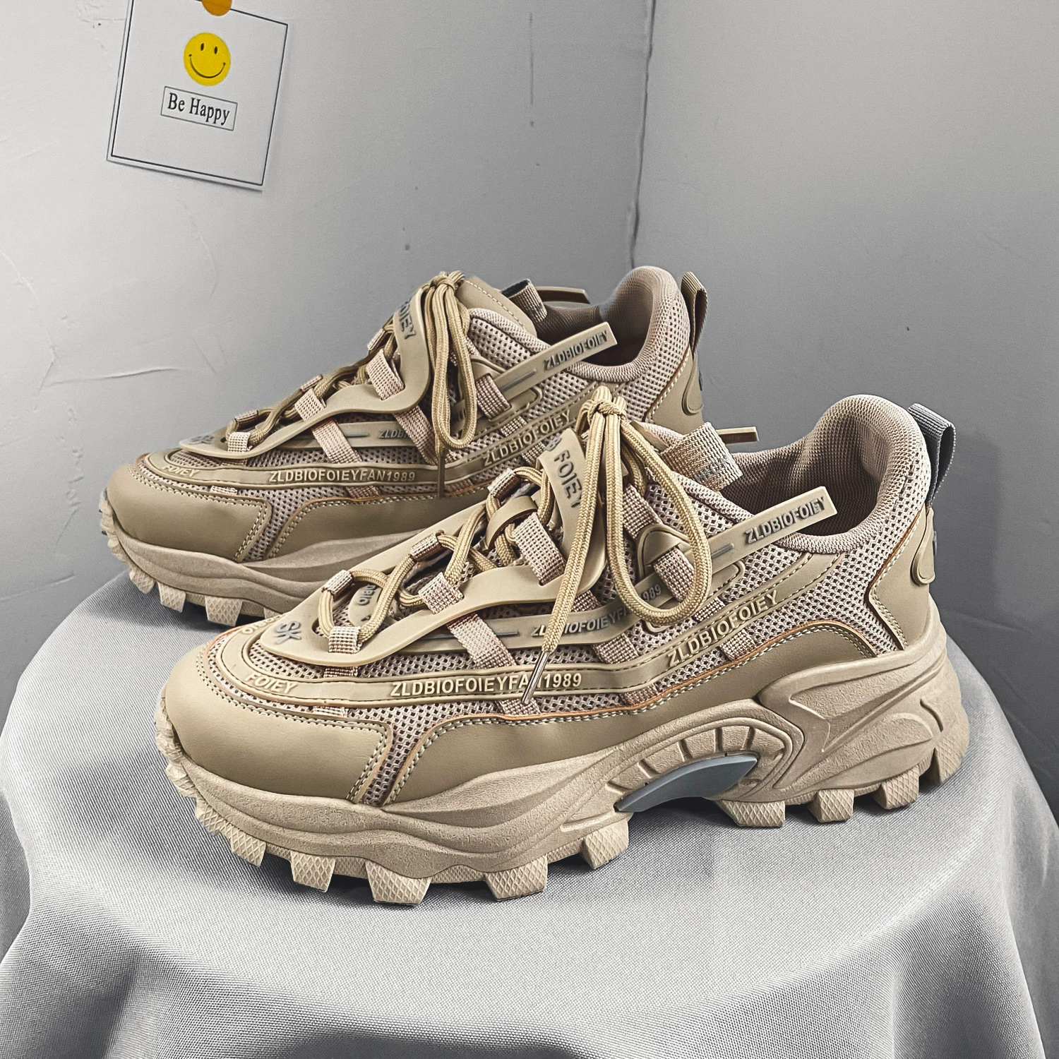 Универсальная модная обувь Torre, осенняя мужская обувь, модная Новая модная спортивная повседневная спортивная обувь для мальчиков, увеличивающая рост, черная толстая подошва для бега