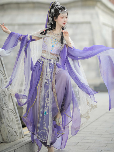 New Dunhuang Original Dunhuang Exotic Style Han Clothing Tianzhu Princess Western Region Goddess Han Elements Improved Ancient Costume Complete Set