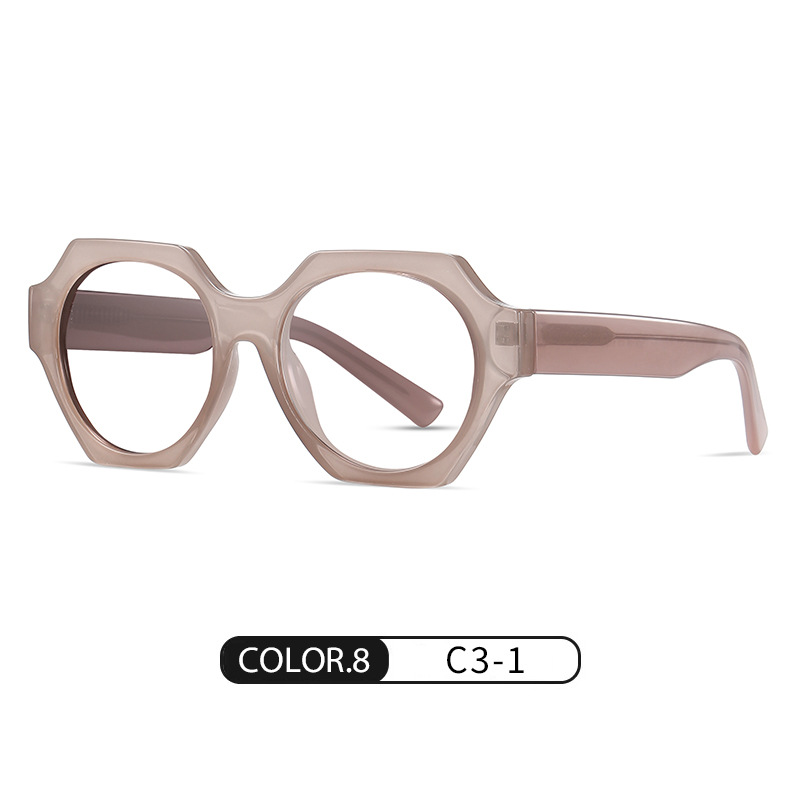 Nuevas gafas de sol polarizadas de placa S26106 Vintage polígono de placa antiazul gafas de sol de protección solar para exteriores