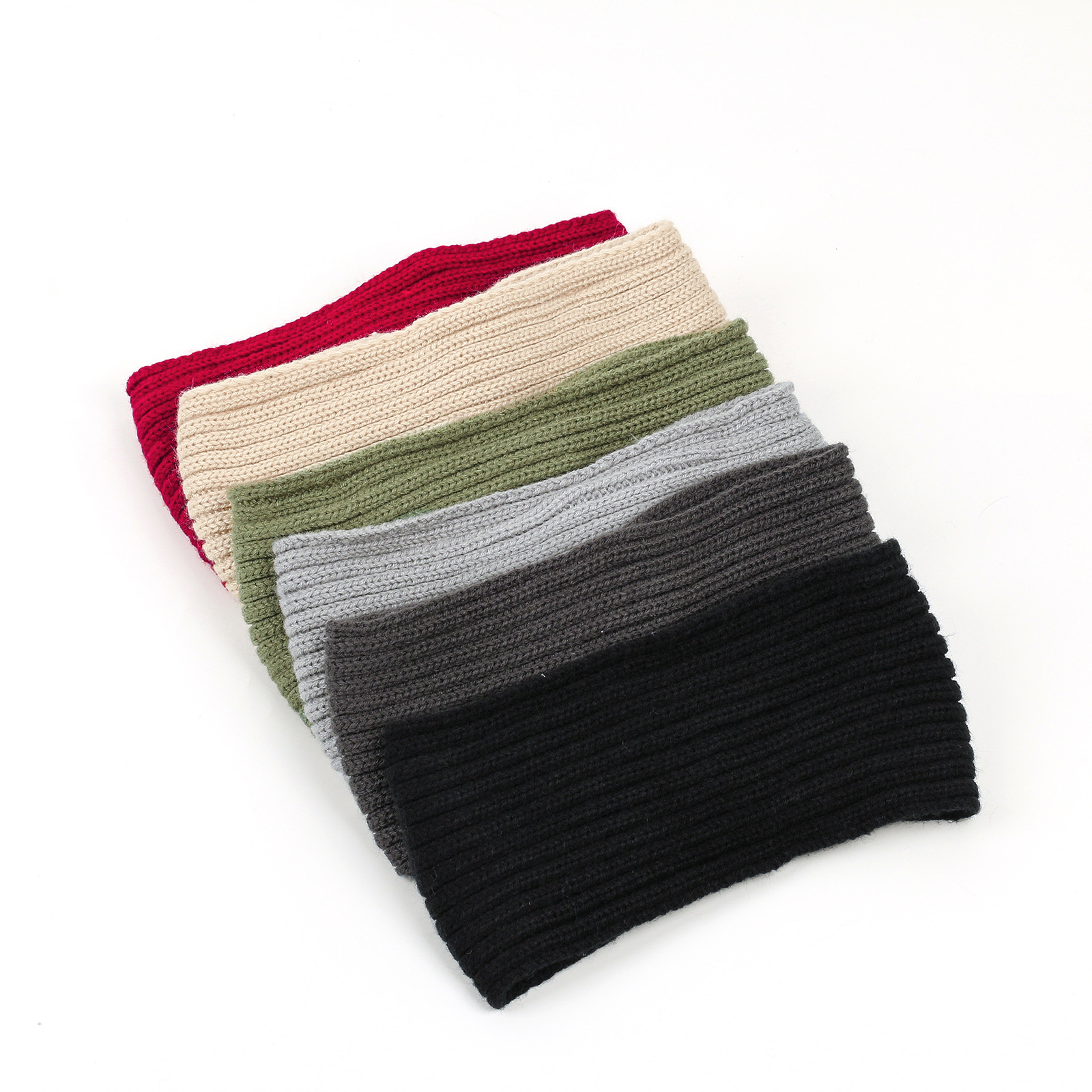 Accessoires pour cheveux tricotés en velours, bandeaux en laine épaisse pour protection contre la chaleur et le froid, bandeaux de sport, protège-oreilles, bandeaux croisés pour femmes_voghion.com