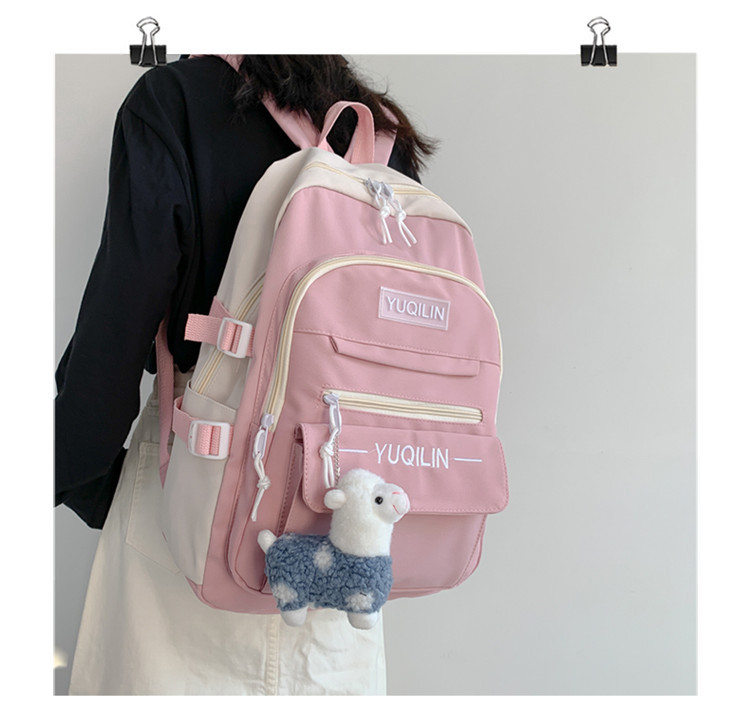 Schoolbag Korean Version Of Simple Versatile Large-capacity Backpack display picture 42