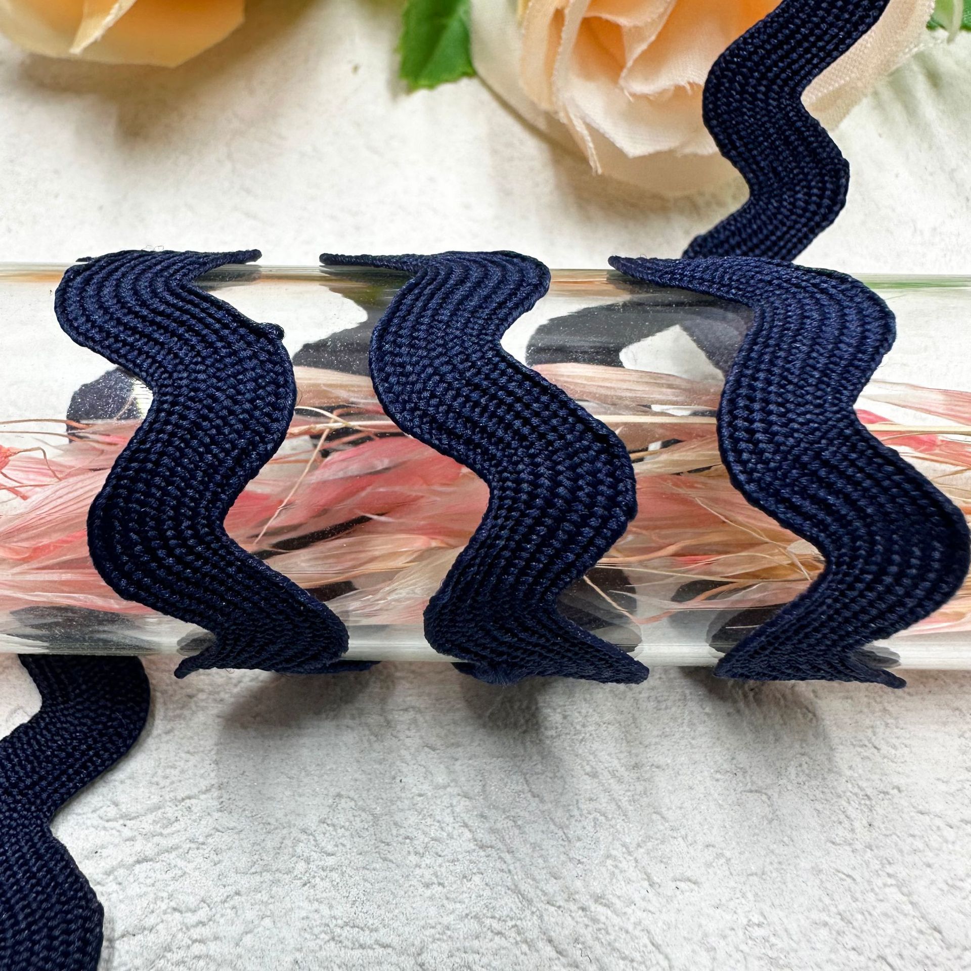 8mm onda sólida en forma de S curva banda de encaje cortina sombrero ropa infantil joyas de boda accesorios de ropa