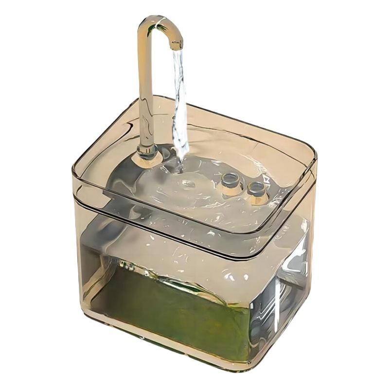 Gato dispensador de agua flujo de circulación automática dispensador de agua mudo boca no húmeda dispensador de agua perro cuenca de agua suministros para mascotas