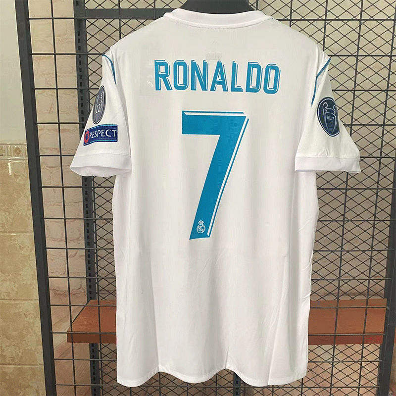 1718 Rumah Lengan Pendek Real Madrid No. 7 Ronaldo / S