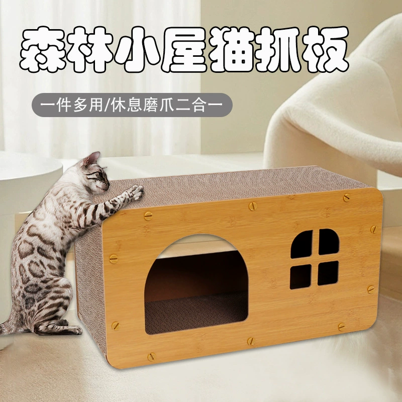 Домашние животные кошки царапает кошачье гнездо домашние животные утолщенные и твердые гофрированная бумага коготь царапает кошачий игрушка кошачий дом кошачий царапает