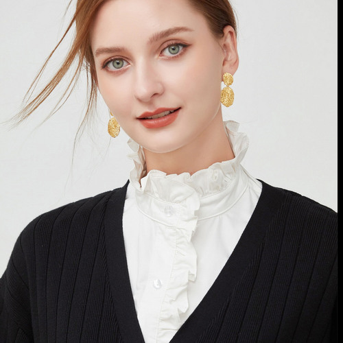 Korean style girl chiffon white round neck slimming inner fake collar decorative collar lapel