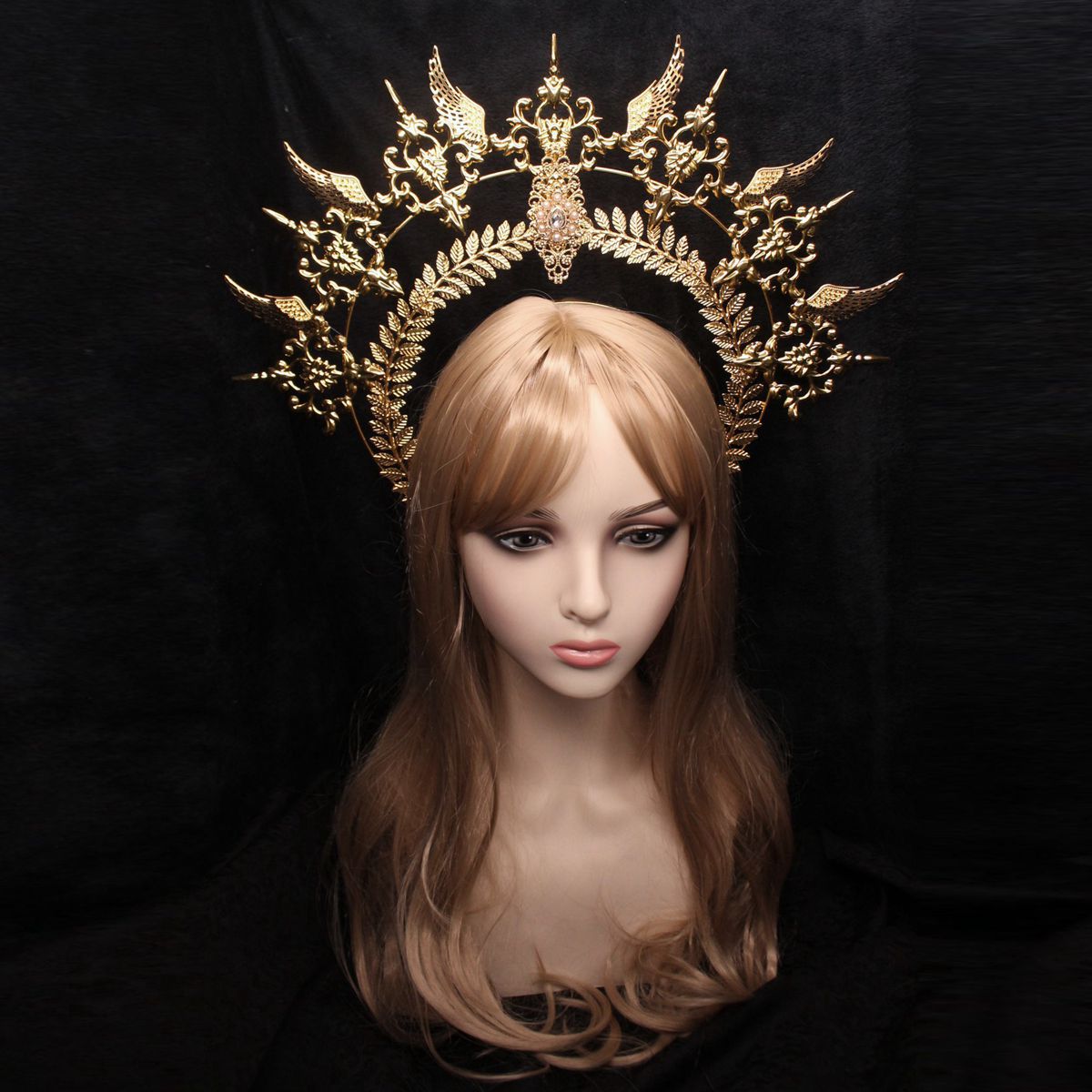 Accesorios de corona de sol hechos a mano de lolita, paquete de material diy, corona de lolita, accesorios de halo de pasarela de cumpleaños de Navidad