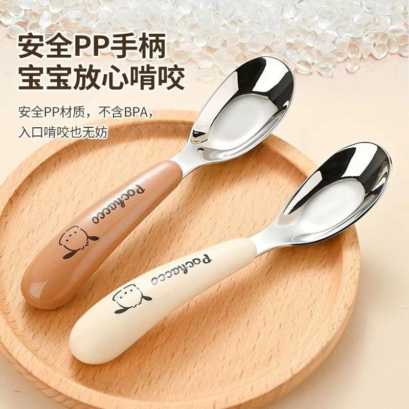 Cartoon bar stainless steel, children's spoon for mother and baby, stainless steel AISI 304