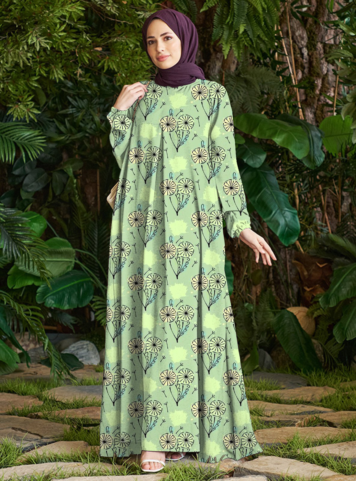 Robe imprimée automne 2025 pour femme, en polyester, idéale pour le commerce transfrontalier et les marchés européens et américains._voghion.com
