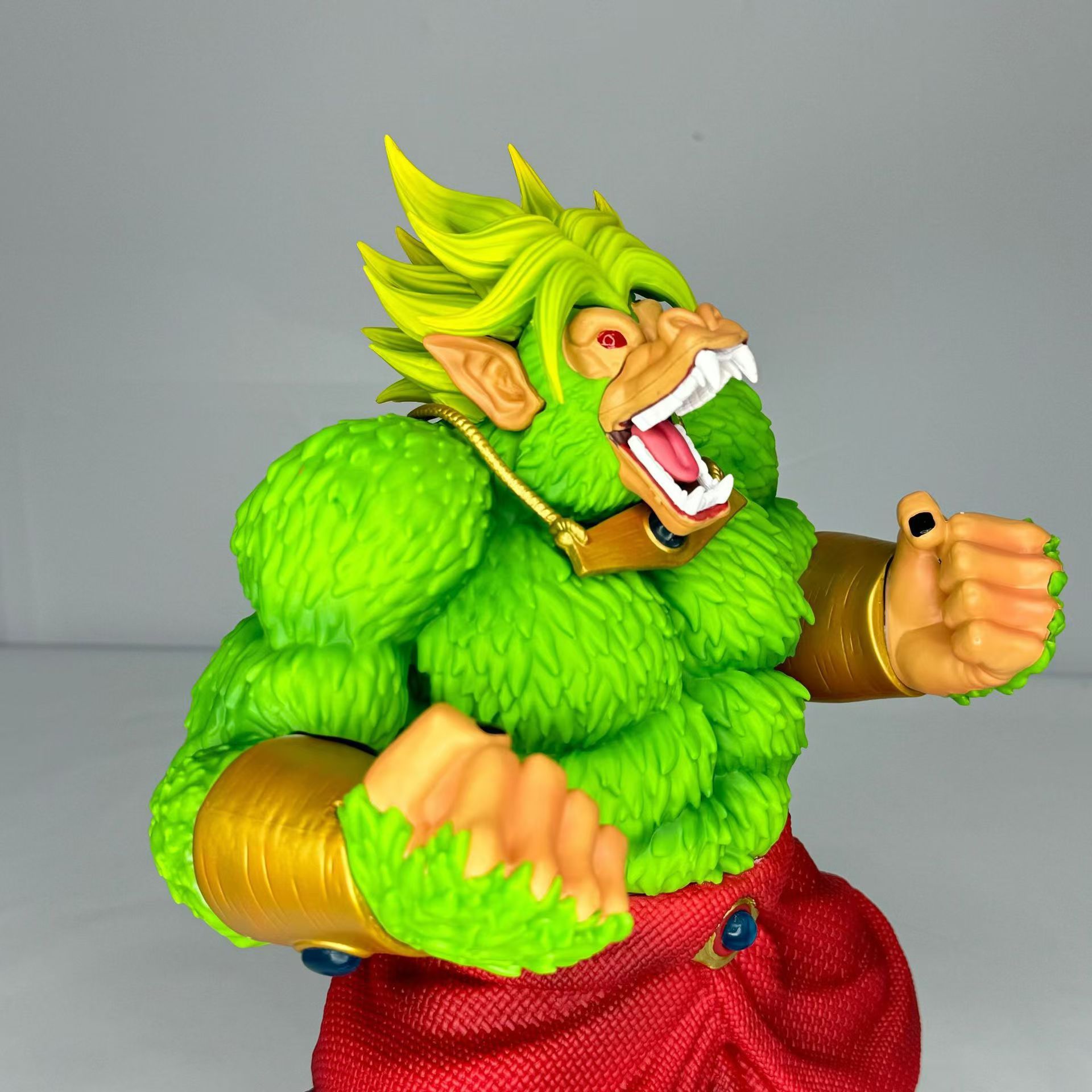 Siete bolas de dragón GK gran gorila gran mono Broly super Saiyan postura de pie decoración de estatua hecha a mano