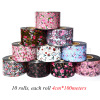 Starry sky contains rose with butterfly for manicure, sticker for nails, 50m, 100m, gradient