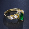 Fashionable zirconium, ring with stone, accessory, light luxury style, internet celebrity, bright catchy style, wholesale