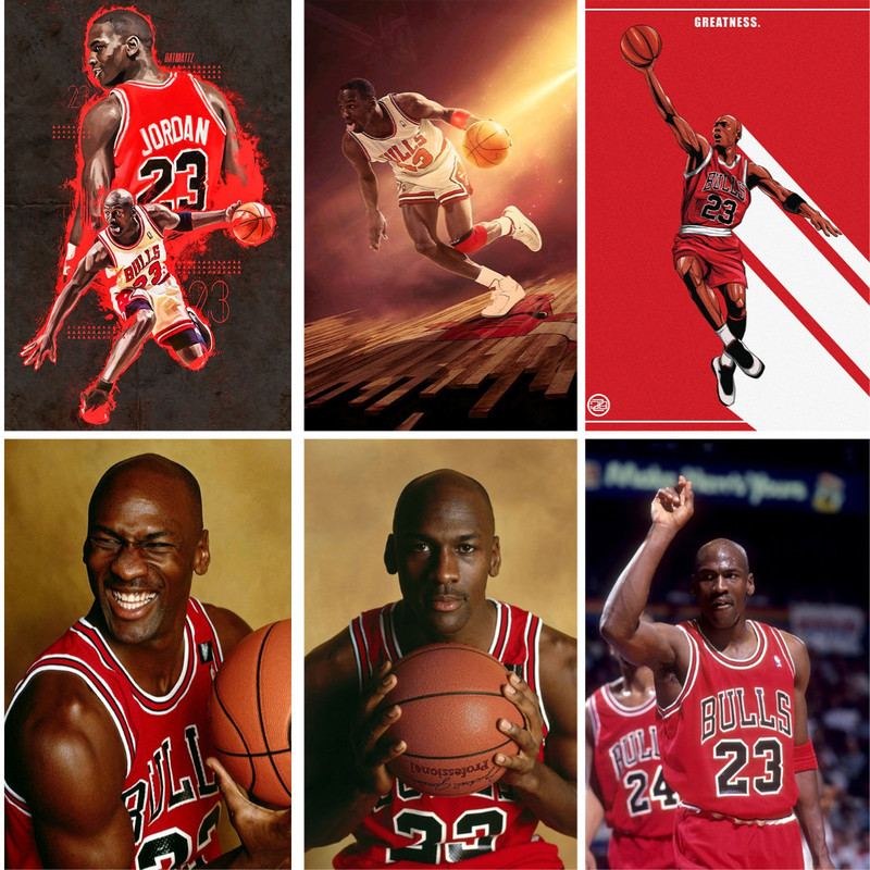 Michael Jordan poster wall sticker, student dormitory wallpaper, self-adhesive basketball star, basketball player, bedroom decoration painting Michael Jordan poster wall sticker, student dormitory wallpaper, self-adhesive basketball star, basketball player, bedroom decoration painting