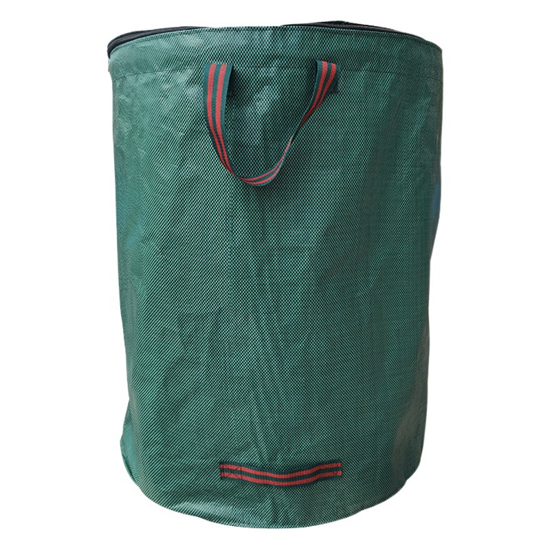 Jardinería con tapa bolsa de hojas caídas bolsa de basura de jardín PP gran capacidad ramas y hojas pila bolsa de grasa herramientas de jardinería bolsa de almacenamiento transfronterizo