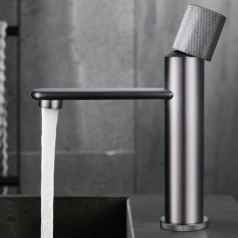 Baño de cobre completo cuenca de cuadrícula de diamante lavabo caliente y frío lavabo