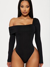 A 75983 Square Neck Long Sleeve Bodysuit ���쳤��������