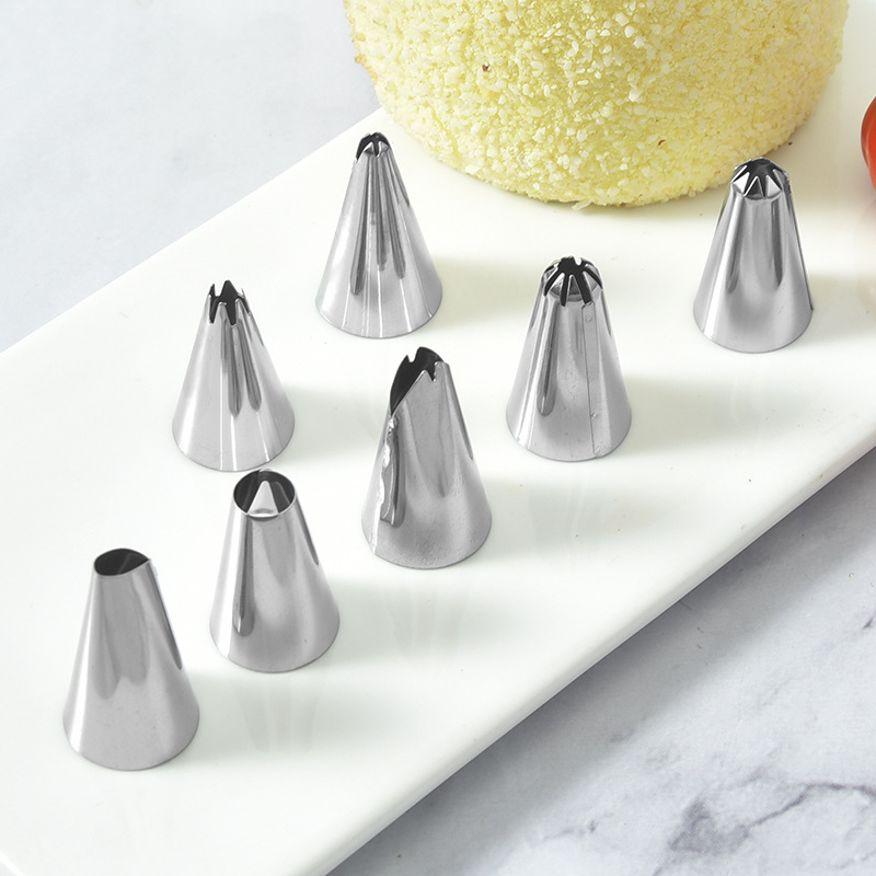 裱花嘴插卡套裝奶油裱花袋泡芙曲奇溶豆蛋糕奶油膠花嘴烘焙工具