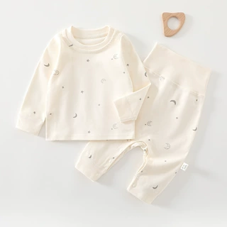 春秋婴儿分体内衣套装宝宝纯棉秋衣秋裤无骨线衣裤贴身衣服两件装