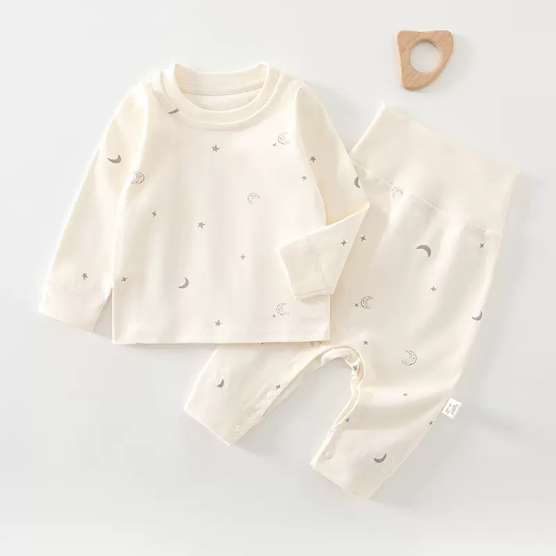 春秋婴儿分体内衣套装宝宝纯棉秋衣秋裤无骨线衣裤贴身衣服两件装