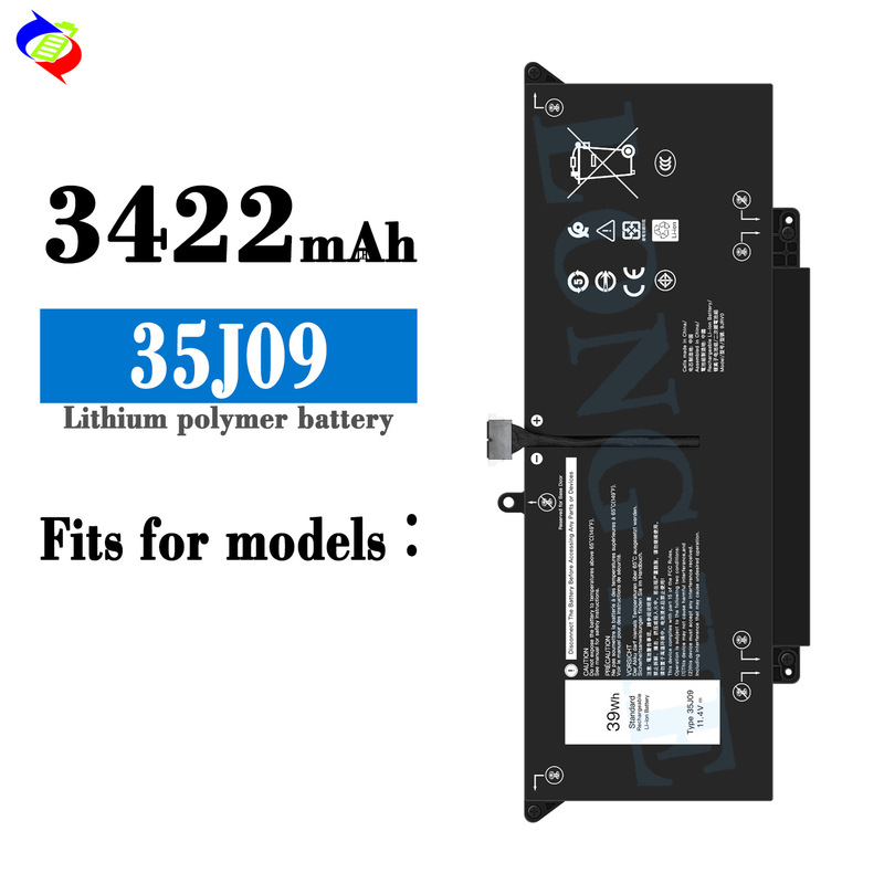 Suitable for Dell 35J09 New Large Capacity Durable Laptop Battery 3422Mah Factory Wholesale Export