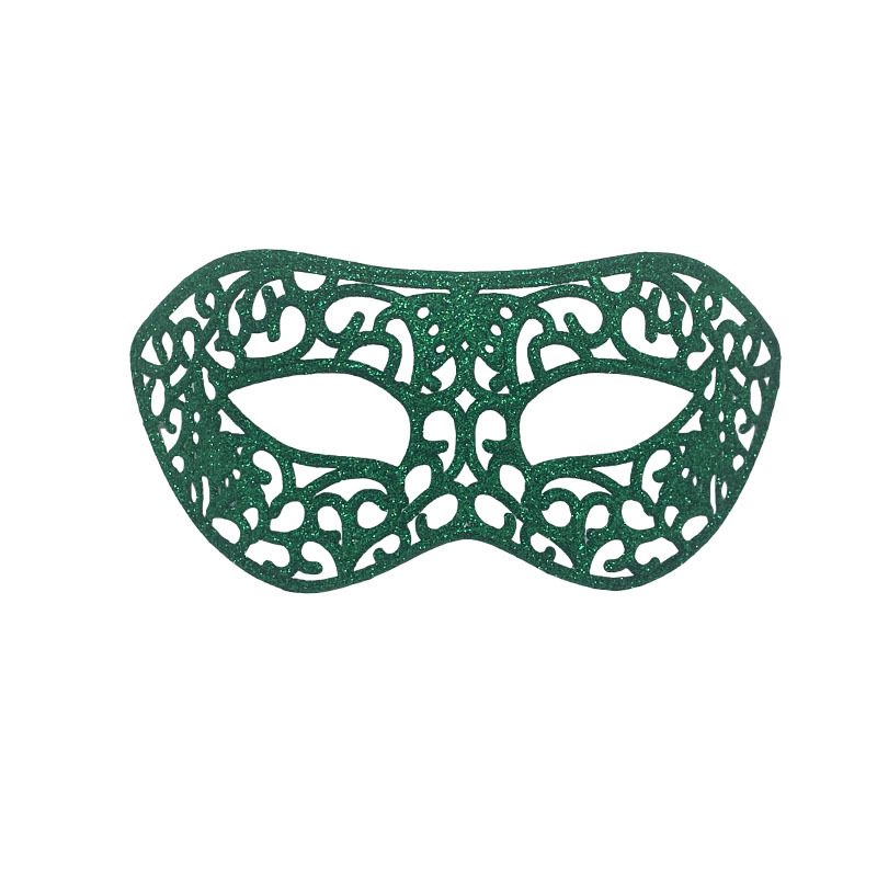 Máscaras de fiesta de Halloween máscaras de jazz retro máscaras de cabeza plana máscaras huecas máscaras antiquas de mitad de cara