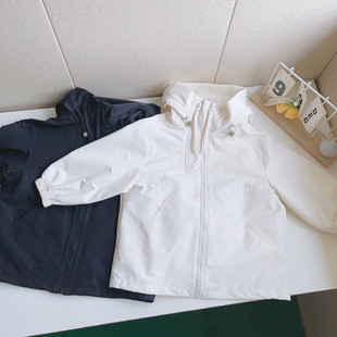 Children's Autumn Topss Spring and Autumn 2025 New Windbreakers Medium and Large Children's Clothing Autumn Boys and Girls Tops and Tops