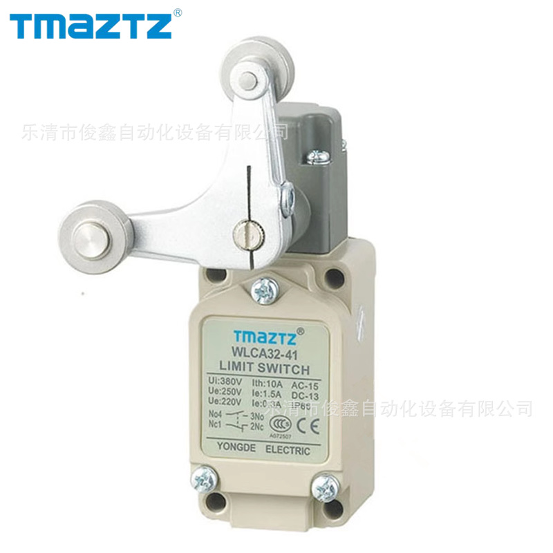 原装TMAZTZ行程开关WLCA32-41 双滚轮限位开关自复位一开一闭银