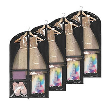 厂家现货多颜色儿童衣服防尘罩女孩舞蹈群收纳袋多功能服装防尘袋