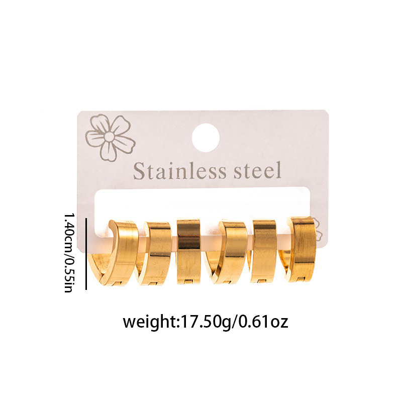 Pendientes geométricos estilo coreano, pendientes de acero inoxidable, diseño de moda de lujo ligero, pendientes de titanio con forma de corazón y estrella para mujer, transfronterizos.