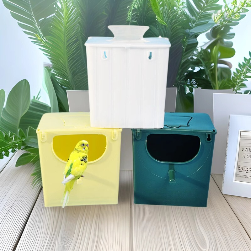 Inside and outside bird breeding box bird breeding box hatching egg plastic bird nest bird pearl bird cage supplies