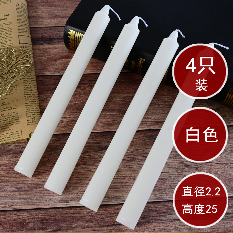 Iluminación doméstica de vela blanca, apagón de emergencia, prevención de desastres, lámpara de mantequilla roja sin humo, candelabros inodoro