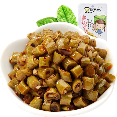 Snack Box of Green Beans, Acid-Free, Convenient Vegetarian Spicy Side Dishes, Leng Dou, Vegetarian Snacks, Wholesale
