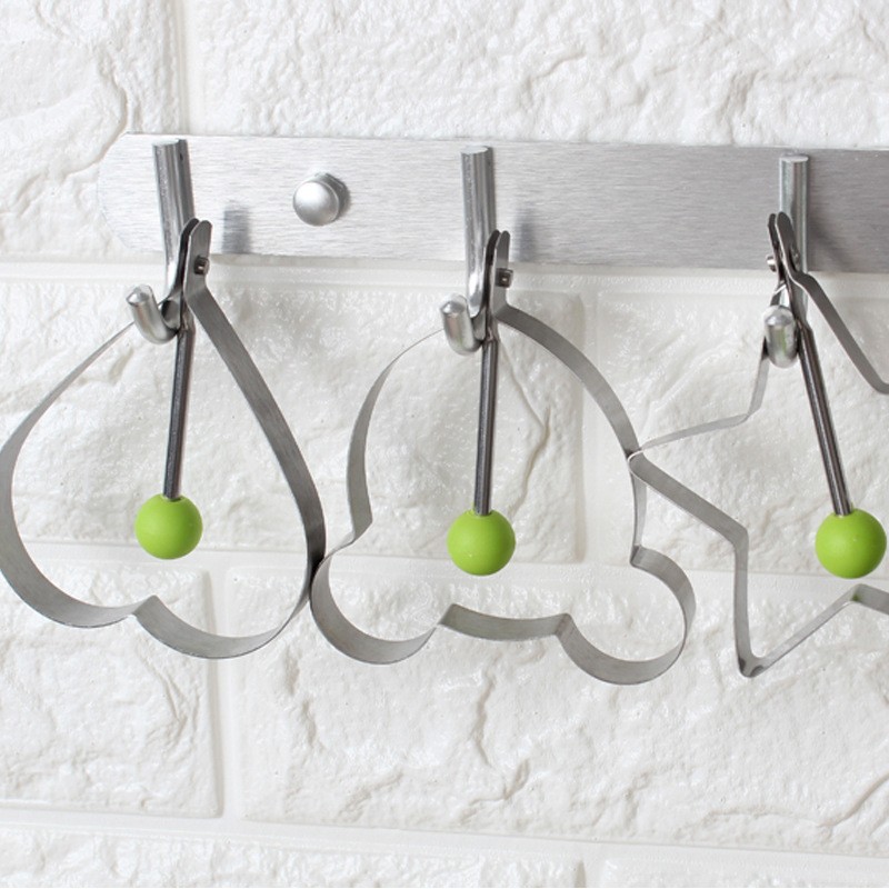 Engrosado huevo de acero inoxidable huevo anillo molde de huevo modelo de estrella de corazón DIY gadgets de cocina creativos