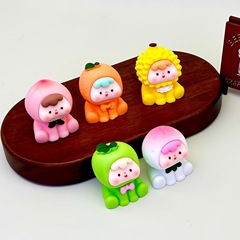 新商品のフロストフルーツの子の二世代diyアクセサリーのブラインドバッグのキーホルダーの携帯チェーンのストラップの車の置物