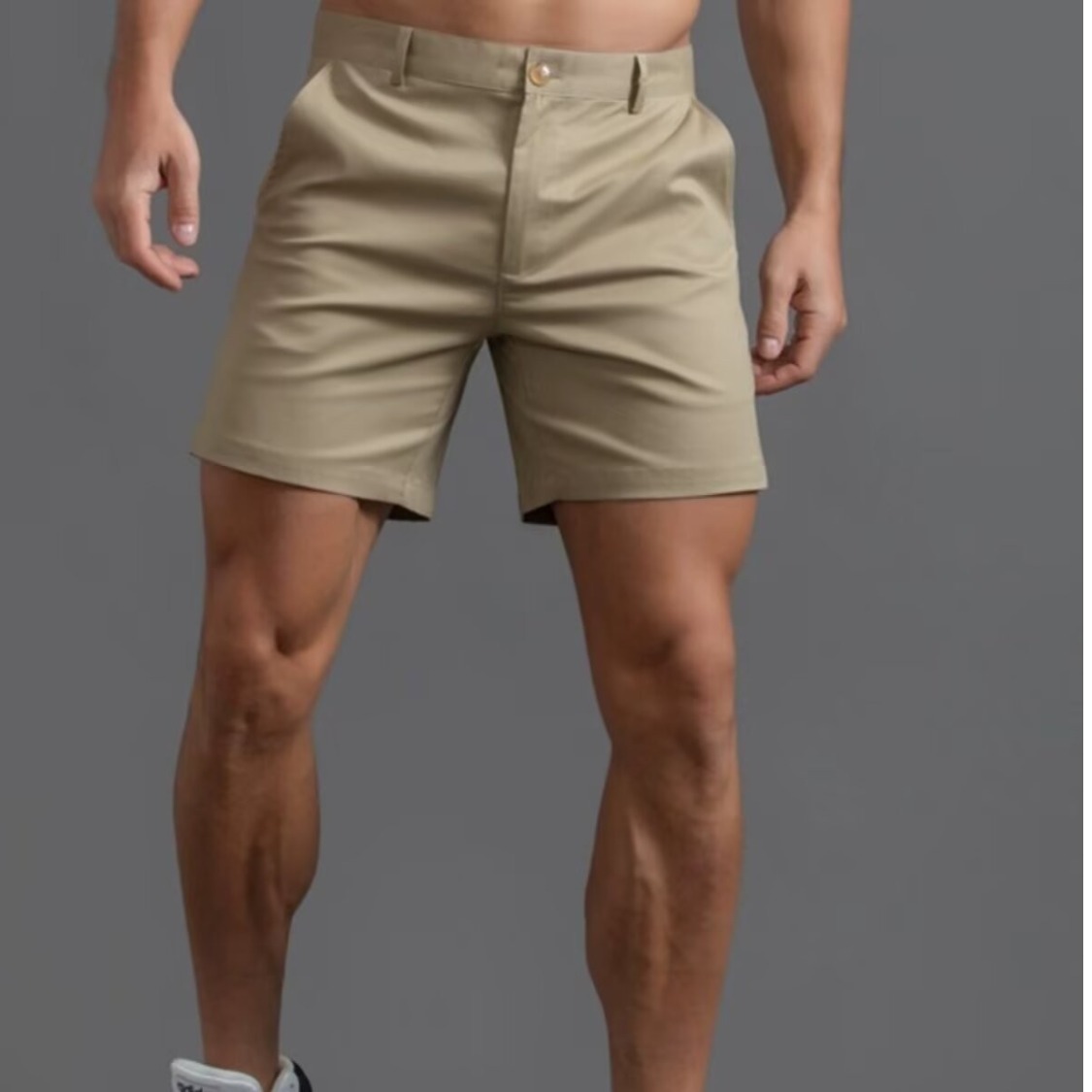 Trousers Shorts Men's Slim-fit Muscle Cotton Summer Triple Pants Light Luxury British Business Foreign Trade Cross-border Wholesale