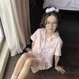 hellokitty睡衣女夏季新款短袖云朵棉ins日系卡通可爱学生居家服