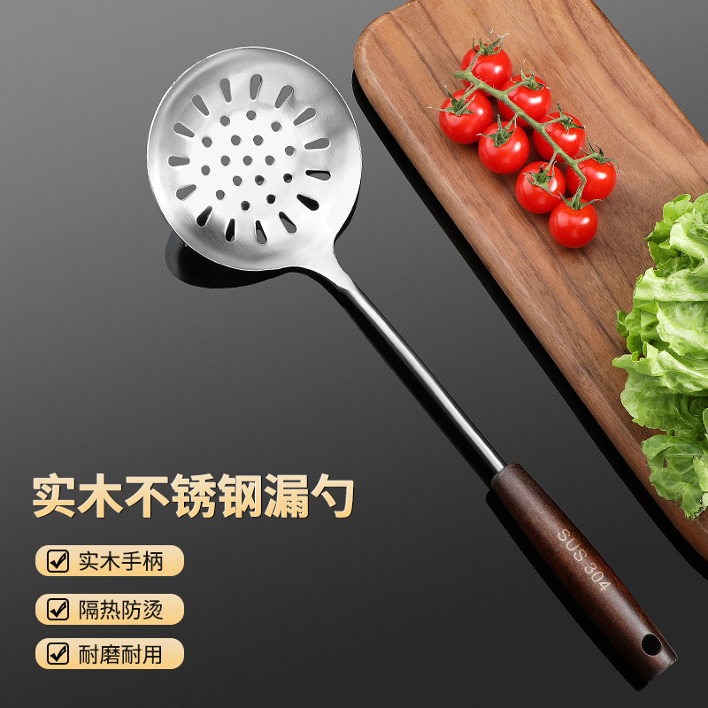 Cuchara de regalo de acero inoxidable 304 cuchara doméstica cuchara de cocina pala pala de cocina de silicona
