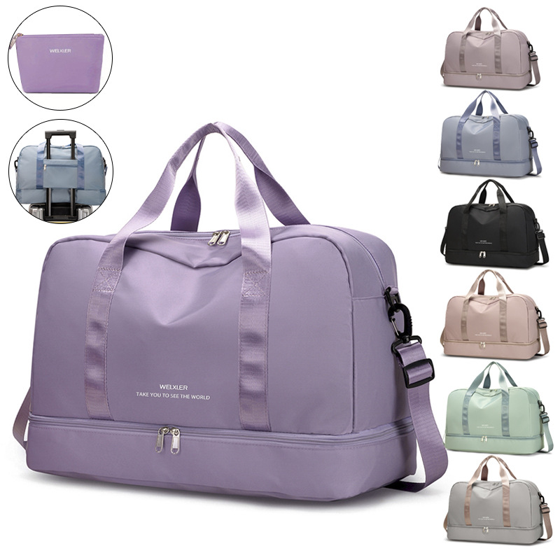 Nouveau sac de voyage décontracté et minimaliste pour femme, sac à main léger, sac de voyage sur courte distance, sac de sport et de fitness de grande capacité_voghion.com