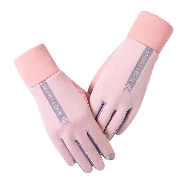 Electric car for cycling, men's warm windproof cold-proof gloves, waterproof non-slip keep warm set