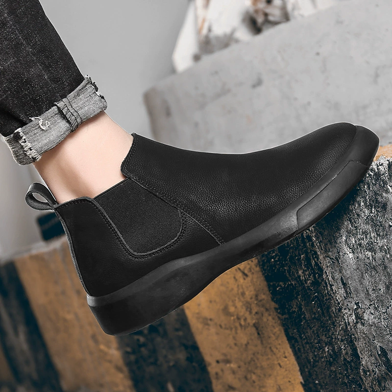 2021 Осенние новые модные удобные ботинки Martin из воловьей кожи, мужские теплые дышащие ботинки на флисовой подкладке в британском стиле, большие размеры 47