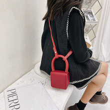 ins時尚簡約韓國版洋氣豹紋兒童女童手提斜挎跨口紅零錢包包女包