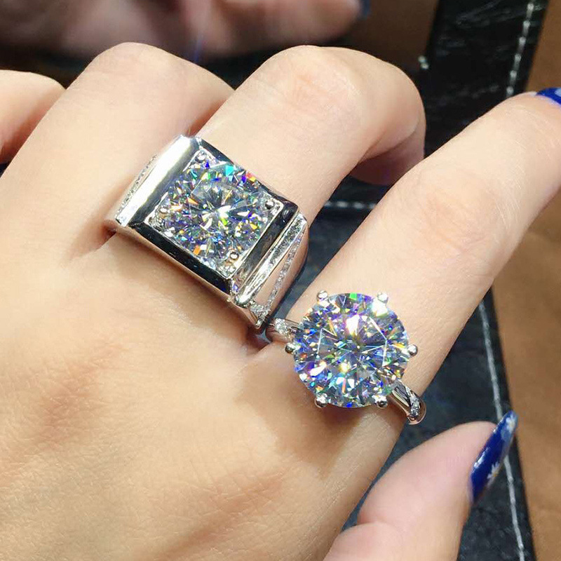 Fashion Solid Color Copper Inlay Zircon Rings 1 Piece