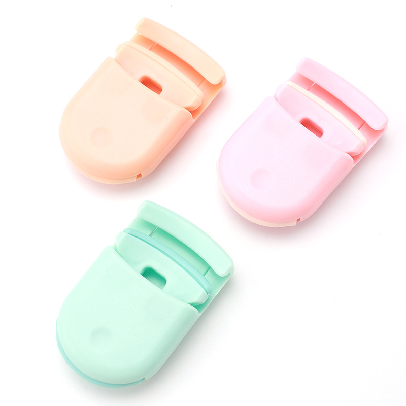 Mini Rizapestañas Portátil de Plástico, Sin Pellizcar, Clip de Pestañas de Gran Ángulo