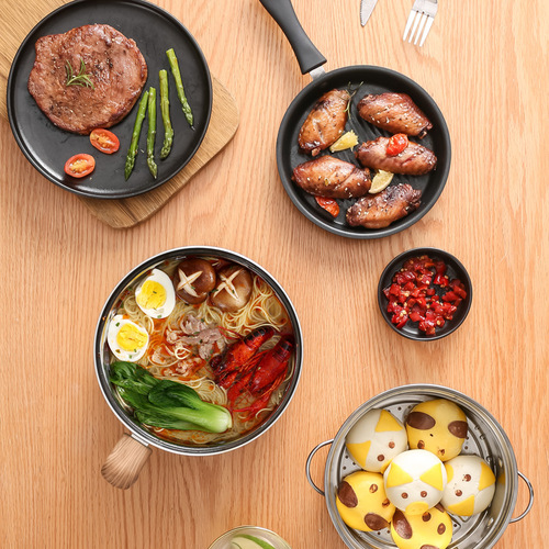 Wholesale electric hot pot multifunctional household smart split small electric pot mini cooking, shabu and roasting all-in-one pot electric cooking pot