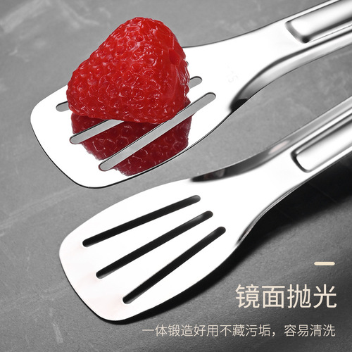 304 stainless steel three-line food clips, thickened food clips, barbecue barbecue clips, bread clips, steak clips, food clips
