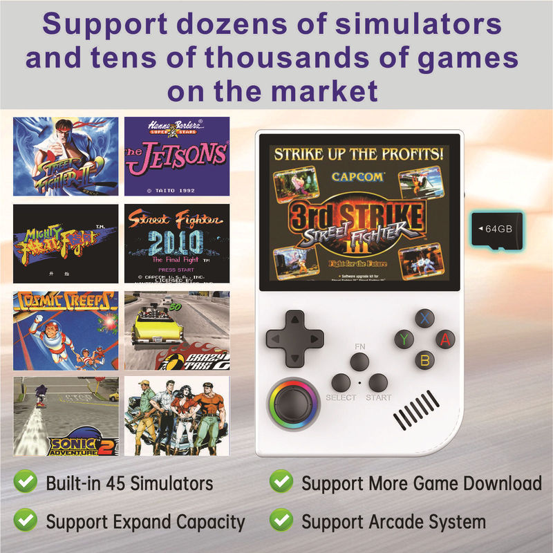 クロスボーダーG26オープンソース携帯ゲーム機IPS高清レトロゲーム機PSP新型レトロ双ジョイスティック機機|undefined