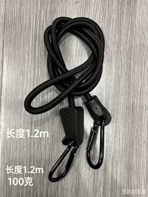 Amazon's Best-Selling Luggage Straps, Adjustable Length Straps, Electric Motorcycle Luggage Fixing Elastic Straps, in Stock (Trailer rope/net/strap) - black-12m-adjustable-hook-luggage-rope